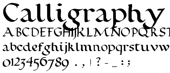Calligraphy Pen font